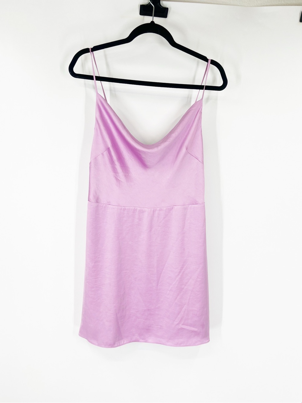 Sunday Best Aritzia Spencer Satin Dress Amethyst Lilac